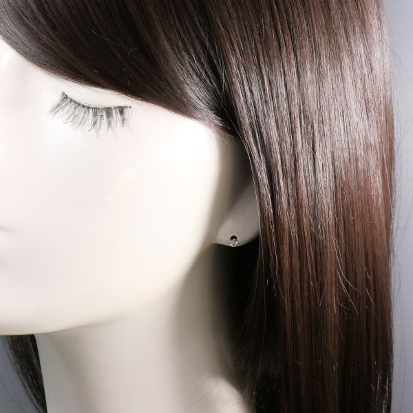 PT900 プラチナ ピアス(片耳) ダイヤ 0.15 総重量約0.3g ジュエリー 中古 PT900 プラチナ ピアス(片耳) ダイヤ 0.15 総重量約0.3g ジュエリー 中古