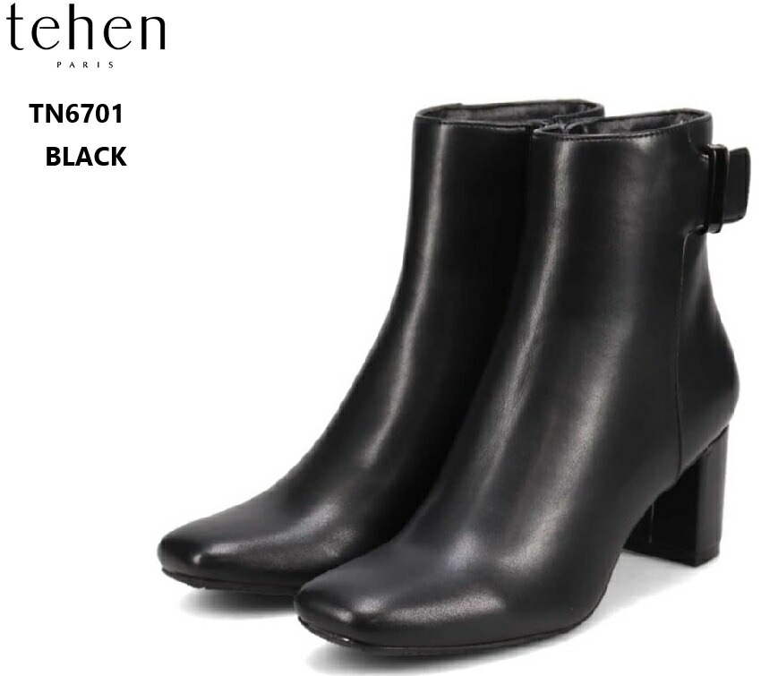 (テーン)TN6701 tehen エレガントカジュアルショートブーツ 【撥水加工】サイドの同色エナメル金具がアクセント スタイリングでフェミニンさを出したり同色パンツスタイルで脚長効果も (テーン)TN6701 tehen エレガントカジュアルショートブーツ 【撥水加工】サイドの同色エナメル金具がアクセント スタイリングでフェミニンさを出したり同色パンツスタイルで脚長効果も