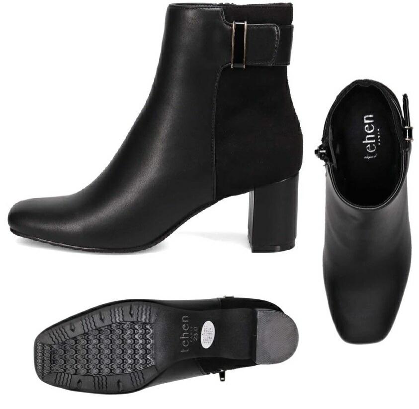 (テーン)TN6701 tehen エレガントカジュアルショートブーツ 【撥水加工】サイドの同色エナメル金具がアクセント スタイリングでフェミニンさを出したり同色パンツスタイルで脚長効果も (テーン)TN6701 tehen エレガントカジュアルショートブーツ 【撥水加工】サイドの同色エナメル金具がアクセント スタイリングでフェミニンさを出したり同色パンツスタイルで脚長効果も