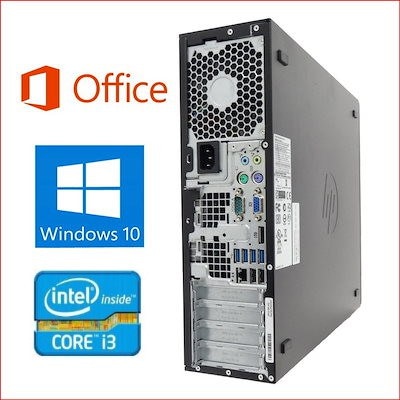 Windows7 Pro 64BIT HP Compaq Pro 6300 SF Core 騒がしい i3第3世代 4GB 500GB DVD  Office付き 中古パソコン デスクトップ パソコン単体 | 2022年のクリスマスの特別な衣装