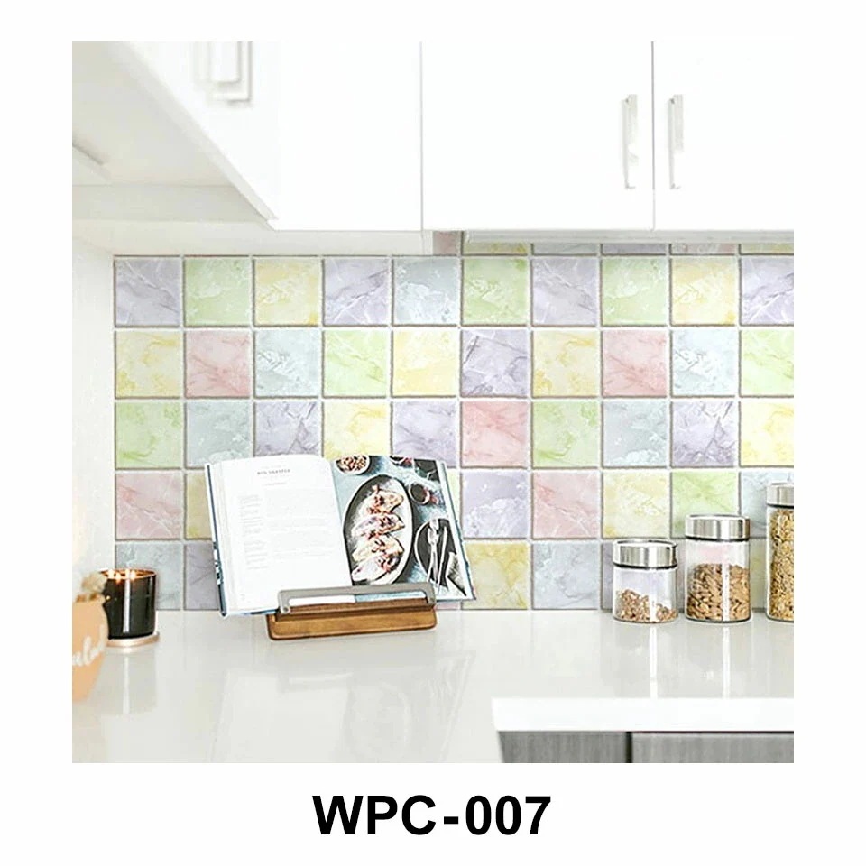 【急速出荷!】壁紙 シール タイル 【 大き目タイルデザインの壁紙シール 】【 お得な壁紙15mセット 】 壁紙 タイル はがせる シール のり付き 壁用 クロス リメイクシート ウォールステッカー