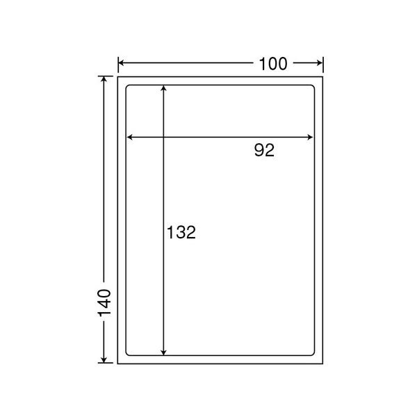 （まとめ）東洋印刷 地紋印刷入 ナナ目隠しラベル 再剥離タイプ 100140mm 1面 ラベルサイズ92132mm PPE-1 1箱（500シート:100シート5冊）3セット