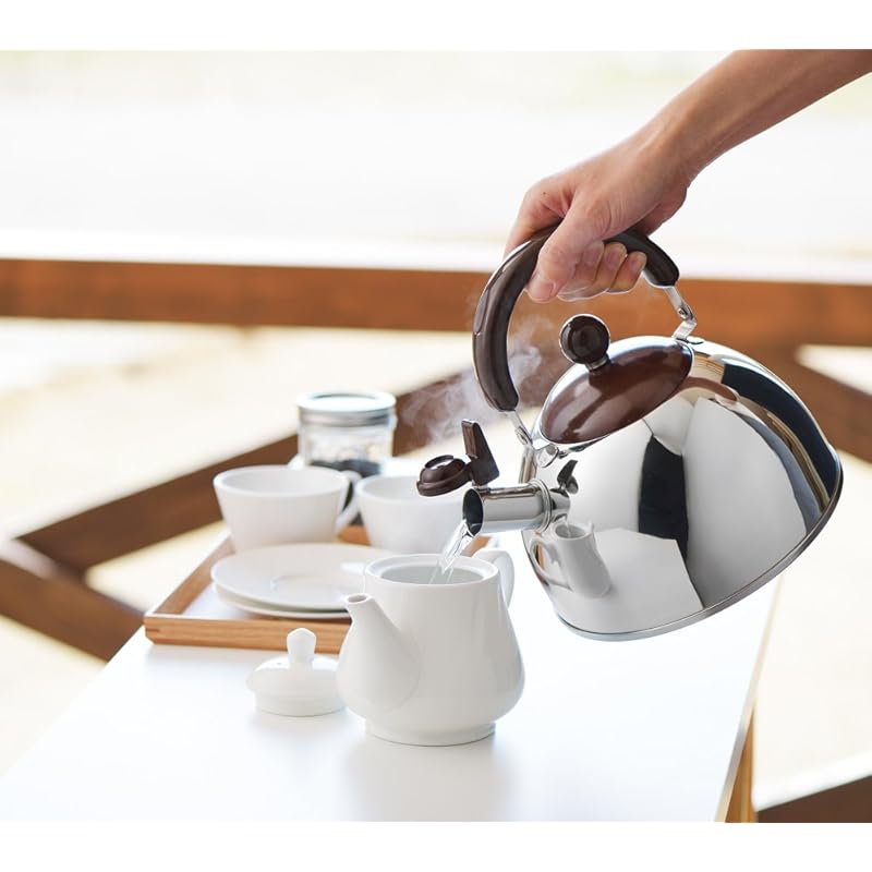 即納:ヨシカワ やかん 笛吹きケトル 日本製 IH ガス火対応 1.8L ショコラ ブラウン SJ2433 即納:ヨシカワ やかん 笛吹きケトル 日本製 IH ガス火対応 1.8L ショコラ ブラウン SJ2433