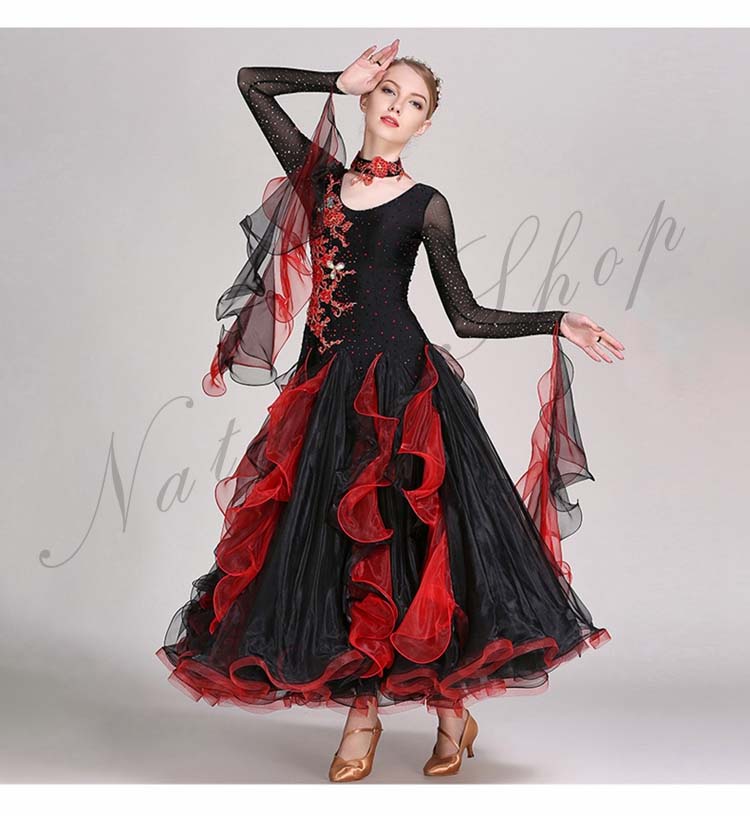 発表会舞台演出服 ゴージャスな舞台ステージ服 レッスン着 高級社交ダンスドレス 競技着 団体ウエア 練習服 飄逸ワルツドレス イベント年会パーティドレス 黒赤配色リボンモダンドレス バレエラテンダンス 発表会舞台演出服 ゴージャスな舞台ステージ服 レッスン着 高級社交ダンスドレス 競技着 団体ウエア 練習服 飄逸ワルツドレス イベント年会パーティドレス 黒赤配色リボンモダンドレス バレエラテンダンス