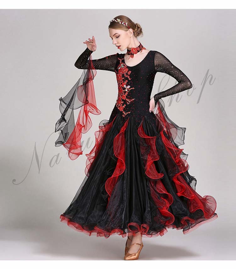 発表会舞台演出服 ゴージャスな舞台ステージ服 レッスン着 高級社交ダンスドレス 競技着 団体ウエア 練習服 飄逸ワルツドレス イベント年会パーティドレス 黒赤配色リボンモダンドレス バレエラテンダンス 発表会舞台演出服 ゴージャスな舞台ステージ服 レッスン着 高級社交ダンスドレス 競技着 団体ウエア 練習服 飄逸ワルツドレス イベント年会パーティドレス 黒赤配色リボンモダンドレス バレエラテンダンス