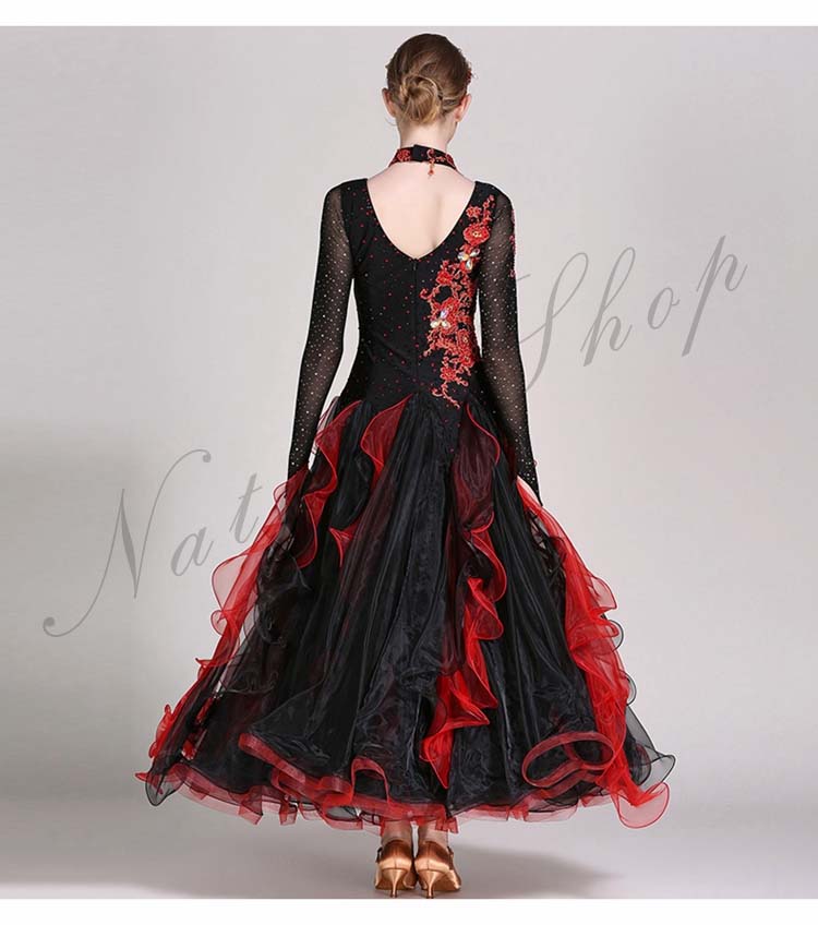発表会舞台演出服 ゴージャスな舞台ステージ服 レッスン着 高級社交ダンスドレス 競技着 団体ウエア 練習服 飄逸ワルツドレス イベント年会パーティドレス 黒赤配色リボンモダンドレス バレエラテンダンス 発表会舞台演出服 ゴージャスな舞台ステージ服 レッスン着 高級社交ダンスドレス 競技着 団体ウエア 練習服 飄逸ワルツドレス イベント年会パーティドレス 黒赤配色リボンモダンドレス バレエラテンダンス