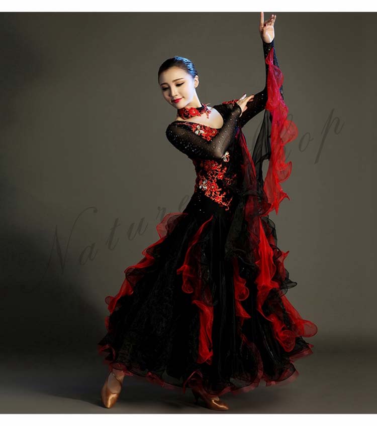 発表会舞台演出服 ゴージャスな舞台ステージ服 レッスン着 高級社交ダンスドレス 競技着 団体ウエア 練習服 飄逸ワルツドレス イベント年会パーティドレス 黒赤配色リボンモダンドレス バレエラテンダンス 発表会舞台演出服 ゴージャスな舞台ステージ服 レッスン着 高級社交ダンスドレス 競技着 団体ウエア 練習服 飄逸ワルツドレス イベント年会パーティドレス 黒赤配色リボンモダンドレス バレエラテンダンス