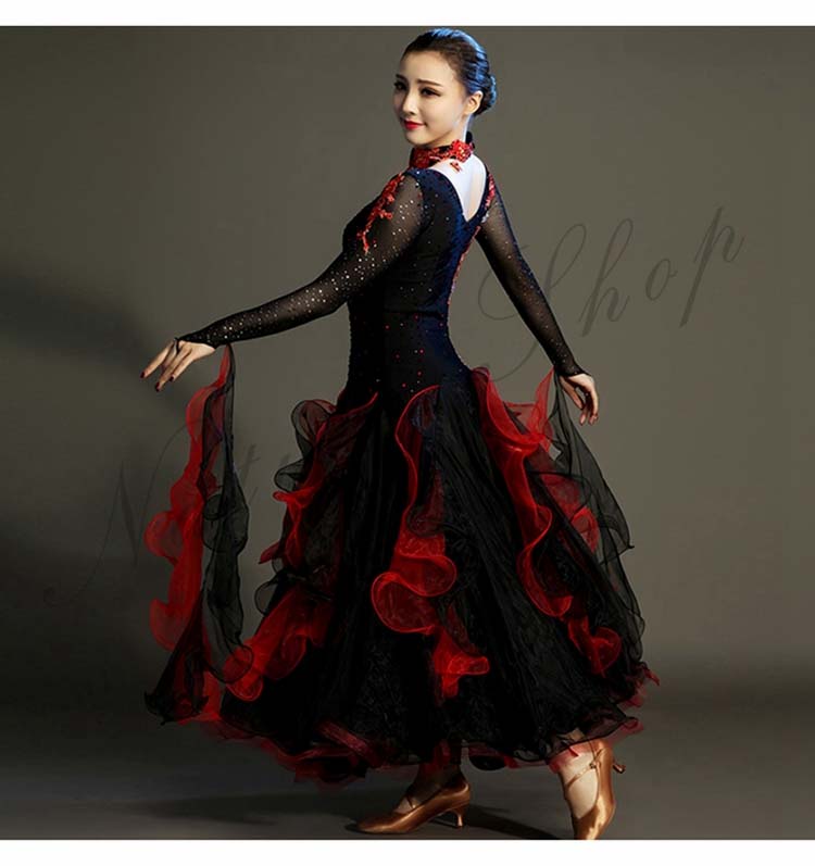 発表会舞台演出服 ゴージャスな舞台ステージ服 レッスン着 高級社交ダンスドレス 競技着 団体ウエア 練習服 飄逸ワルツドレス イベント年会パーティドレス 黒赤配色リボンモダンドレス バレエラテンダンス 発表会舞台演出服 ゴージャスな舞台ステージ服 レッスン着 高級社交ダンスドレス 競技着 団体ウエア 練習服 飄逸ワルツドレス イベント年会パーティドレス 黒赤配色リボンモダンドレス バレエラテンダンス