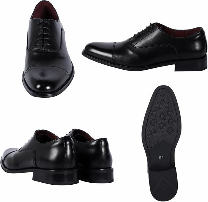 革靴 ビジネスシューズ メンズ 紳士靴 本革 ドレスシューズ レザー フォーマル(ブラック, 26.0 cm 3E) 革靴 ビジネスシューズ メンズ 紳士靴 本革 ドレスシューズ レザー フォーマル(ブラック, 26.0 cm 3E)