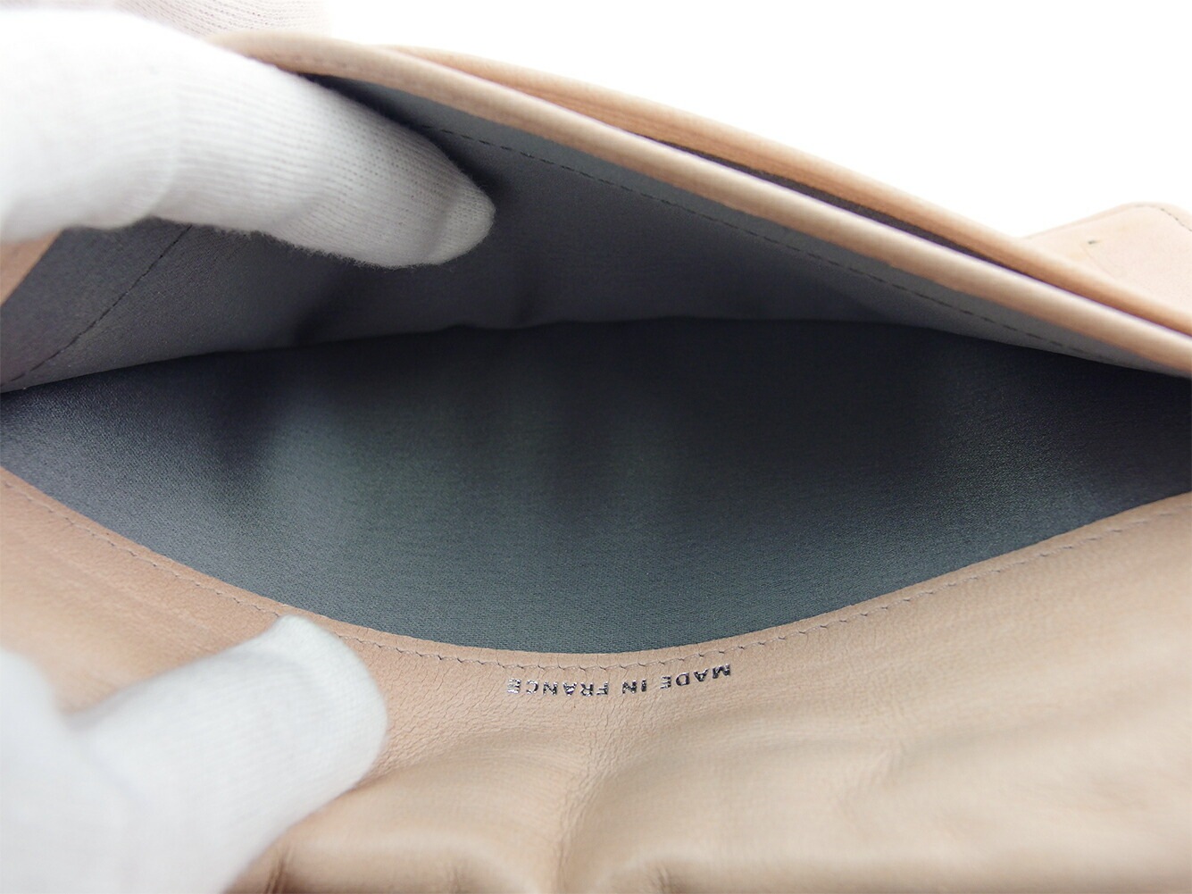 長財布 ファスナー付き 財布 カメリア レディース ヴィンテージ ピンク シルバー 中古