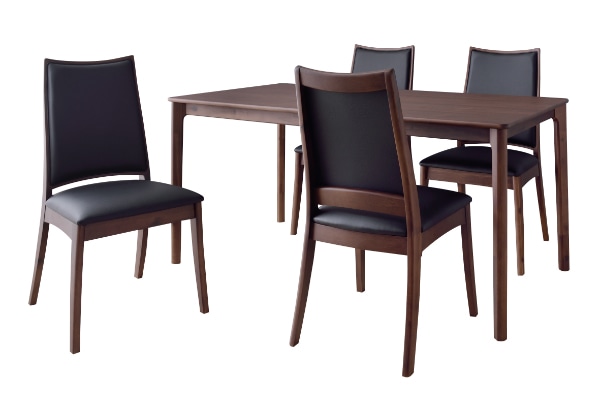 ダイニングテーブル 幅135cm 木製 天然木 ダイニング テーブル スリム 脚 机