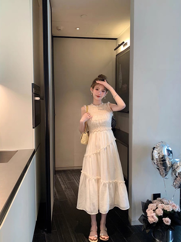 レディース ワンピース ドレス ワンピースドレス プルオーバー ミモレ ロング ノースリーブ ラウンドネック セミフレア Aライン 切り替え ティアード シャーリング フェミニン リボン レディース ワンピース ドレス ワンピースドレス プルオーバー ミモレ ロング ノースリーブ ラウンドネック セミフレア Aライン 切り替え ティアード シャーリング フェミニン リボン