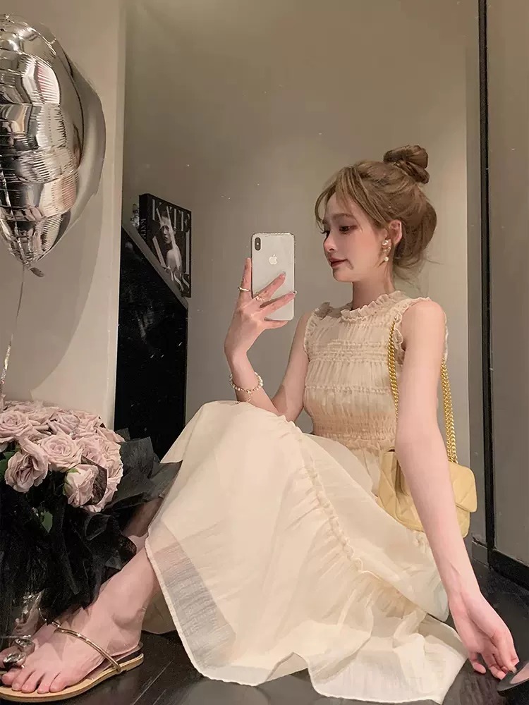 レディース ワンピース ドレス ワンピースドレス プルオーバー ミモレ ロング ノースリーブ ラウンドネック セミフレア Aライン 切り替え ティアード シャーリング フェミニン リボン レディース ワンピース ドレス ワンピースドレス プルオーバー ミモレ ロング ノースリーブ ラウンドネック セミフレア Aライン 切り替え ティアード シャーリング フェミニン リボン