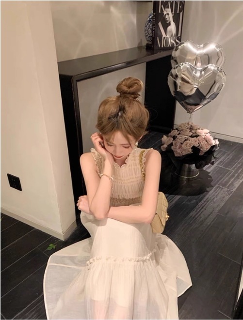 レディース ワンピース ドレス ワンピースドレス プルオーバー ミモレ ロング ノースリーブ ラウンドネック セミフレア Aライン 切り替え ティアード シャーリング フェミニン リボン レディース ワンピース ドレス ワンピースドレス プルオーバー ミモレ ロング ノースリーブ ラウンドネック セミフレア Aライン 切り替え ティアード シャーリング フェミニン リボン