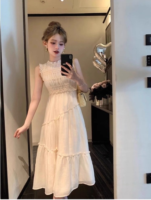 レディース ワンピース ドレス ワンピースドレス プルオーバー ミモレ ロング ノースリーブ ラウンドネック セミフレア Aライン 切り替え ティアード シャーリング フェミニン リボン レディース ワンピース ドレス ワンピースドレス プルオーバー ミモレ ロング ノースリーブ ラウンドネック セミフレア Aライン 切り替え ティアード シャーリング フェミニン リボン