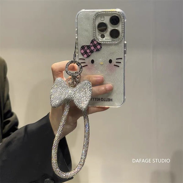 Qoo10] サンリオ スマホケース キラキラ キティ ipho