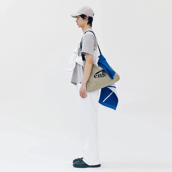 エコバッグ [EMIS] NEW LOGO COTTON ECO BAG - ECRU emis】韓国人気☆ NEW LOGO COTTON ECO BAG (EMIS/エコバッグ