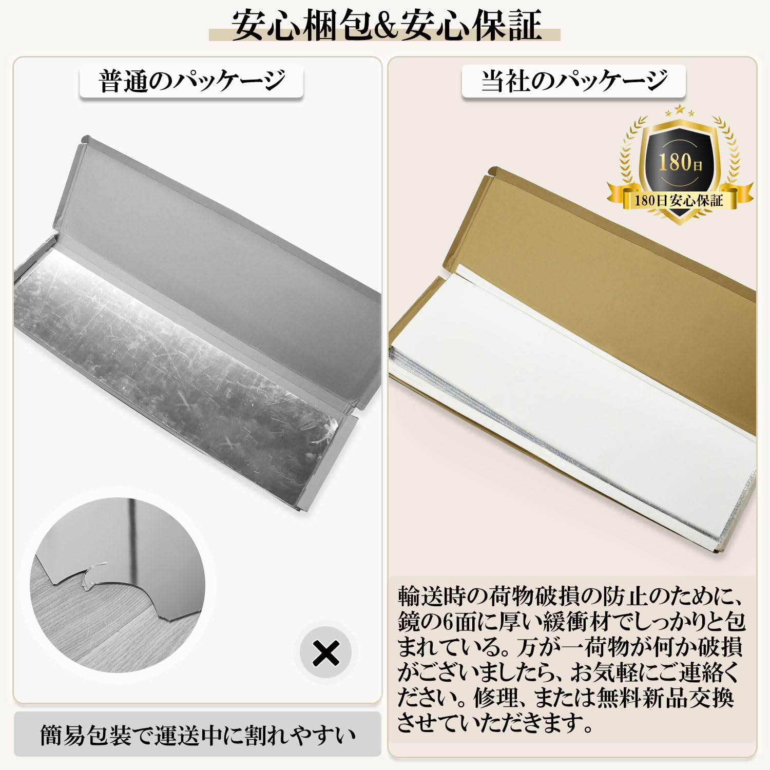 壁掛け鏡　長方形　角丸 ea8dc65e7334404f56f15db7a5e333