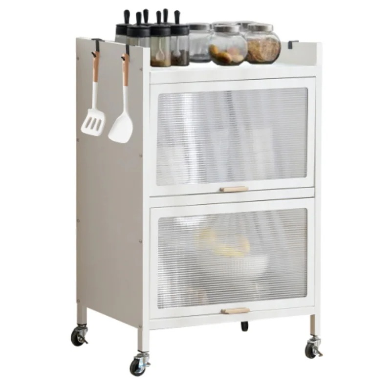 食器棚 キッチン収納 オープンラック キッチンラック 本棚 収納棚 大容量 透明扉付 防塵 作業台 キッチン 多機能収納ラック リビングルーム 寢室 ホームオフィス 省スペース 頑丈 キャスター付きd