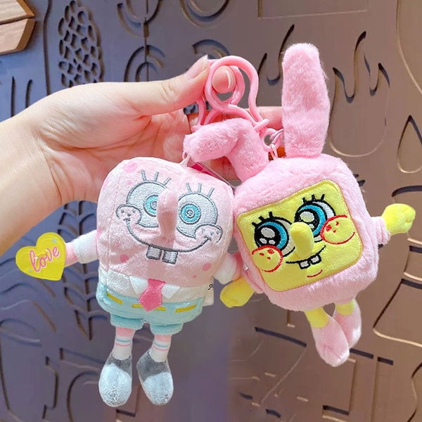 Qoo10] スポンジボブぬいぐるみキーホルダーカップ