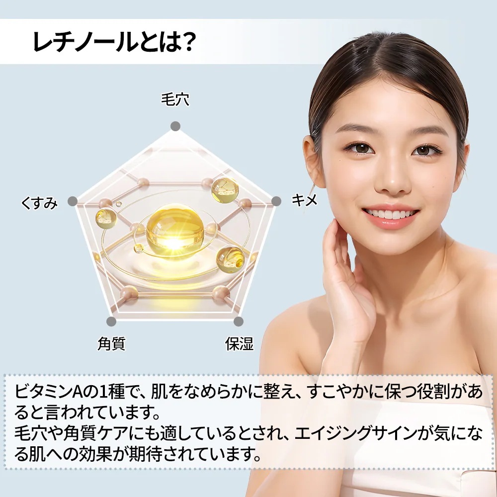 【5個 大容量】 韓国 美容 サプリ 飲むレチノールA ゴールド クリニック専用 ビタミンC レチノール スキンケア サプリ おいしいゆず味