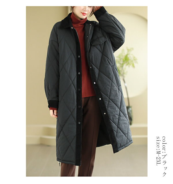 Qoo10] 中綿 キルティングコート レディース 冬
