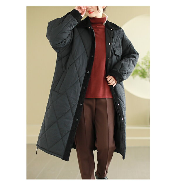 Qoo10] 中綿 キルティングコート レディース 冬