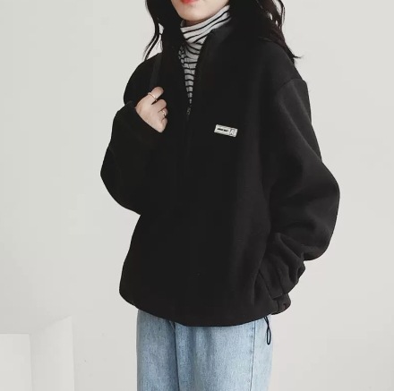 トップス プルオーバー レギュラー丈 袖あり 長袖 レディース 個性的 襟付き スタンドカラー ファスナー ポケット ポリエステル 厚手 ベルベット カジュアル お洒落 メンズライク 10代 20代 トップス プルオーバー レギュラー丈 袖あり 長袖 レディース 個性的 襟付き スタンドカラー ファスナー ポケット ポリエステル 厚手 ベルベット カジュアル お洒落 メンズライク 10代 20代