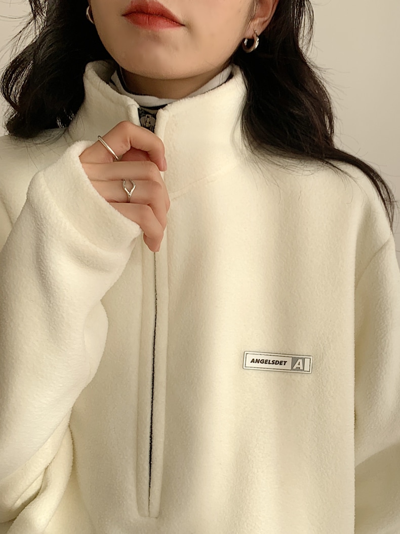 トップス プルオーバー レギュラー丈 袖あり 長袖 レディース 個性的 襟付き スタンドカラー ファスナー ポケット ポリエステル 厚手 ベルベット カジュアル お洒落 メンズライク 10代 20代 トップス プルオーバー レギュラー丈 袖あり 長袖 レディース 個性的 襟付き スタンドカラー ファスナー ポケット ポリエステル 厚手 ベルベット カジュアル お洒落 メンズライク 10代 20代