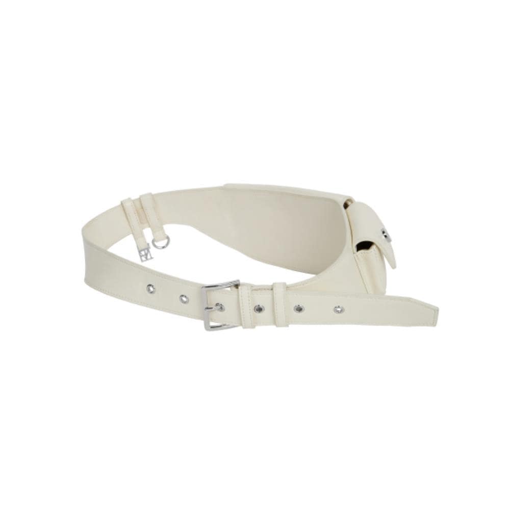 TREEMINGBIRD Utility Pocket Belt Bag Ivory TM2535BG005