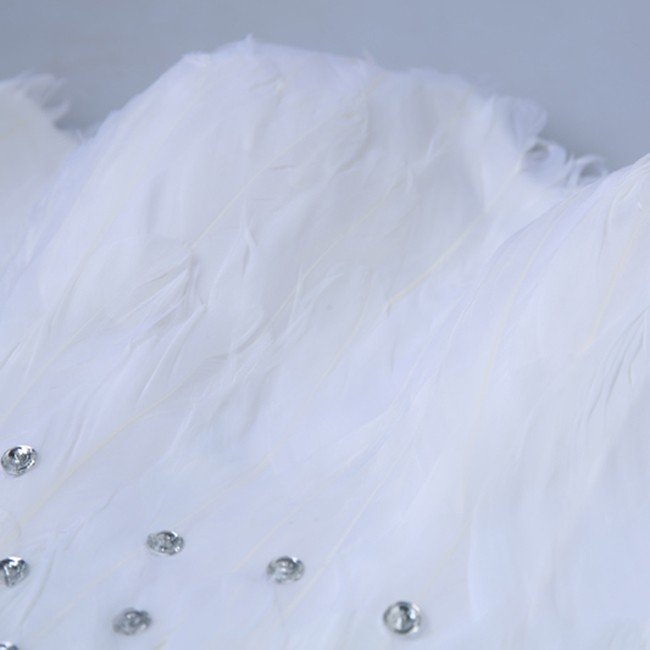 ウェディングドレス エンパイア 安い 結婚式 トレーンドレス 前ミニ ウエディングドレス 二次会 花