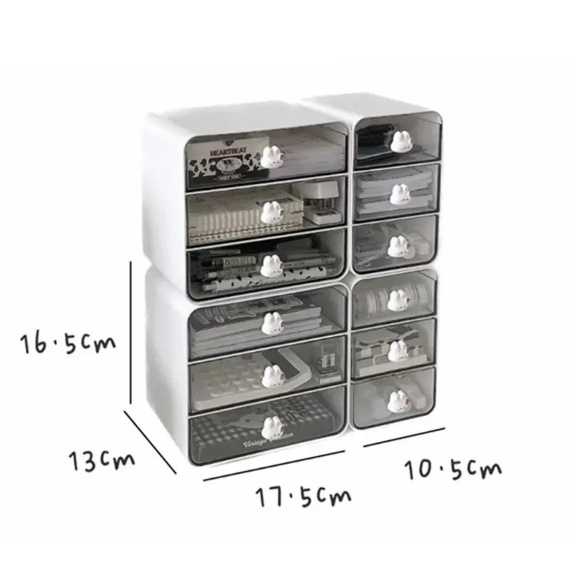 透明アクリルデスクトップ収納ボックス,引き出しタイプ,カワイイバンニー,化粧品デスク,文房具収納ホルダー,デスクオーガナイザー 透明アクリルデスクトップ収納ボックス,引き出しタイプ,カワイイバンニー,化粧品デスク,文房具収納ホルダー,デスクオーガナイザー