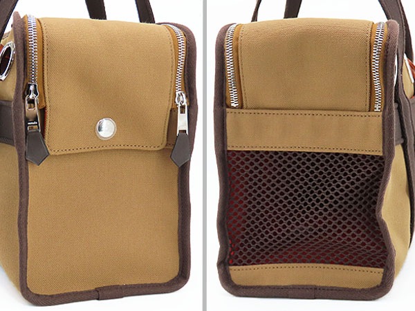 未使用エルメス犬用バッグセリエドッグキャリーバッグペット用キャリーバッグ犬猫ライトブラウンオレンジ800639EK