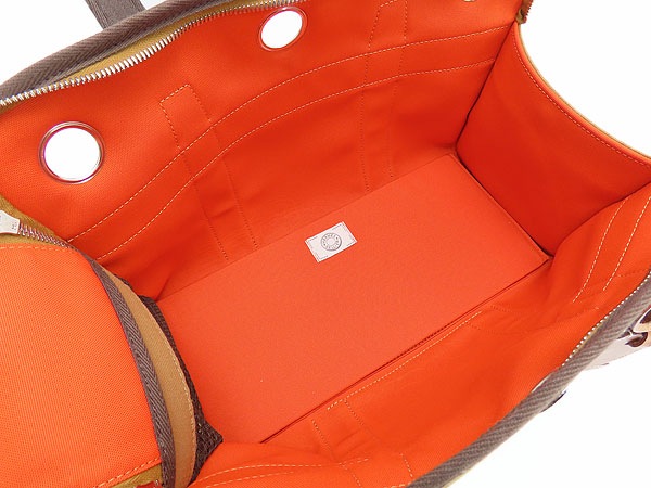 未使用エルメス犬用バッグセリエドッグキャリーバッグペット用キャリーバッグ犬猫ライトブラウンオレンジ800639EK