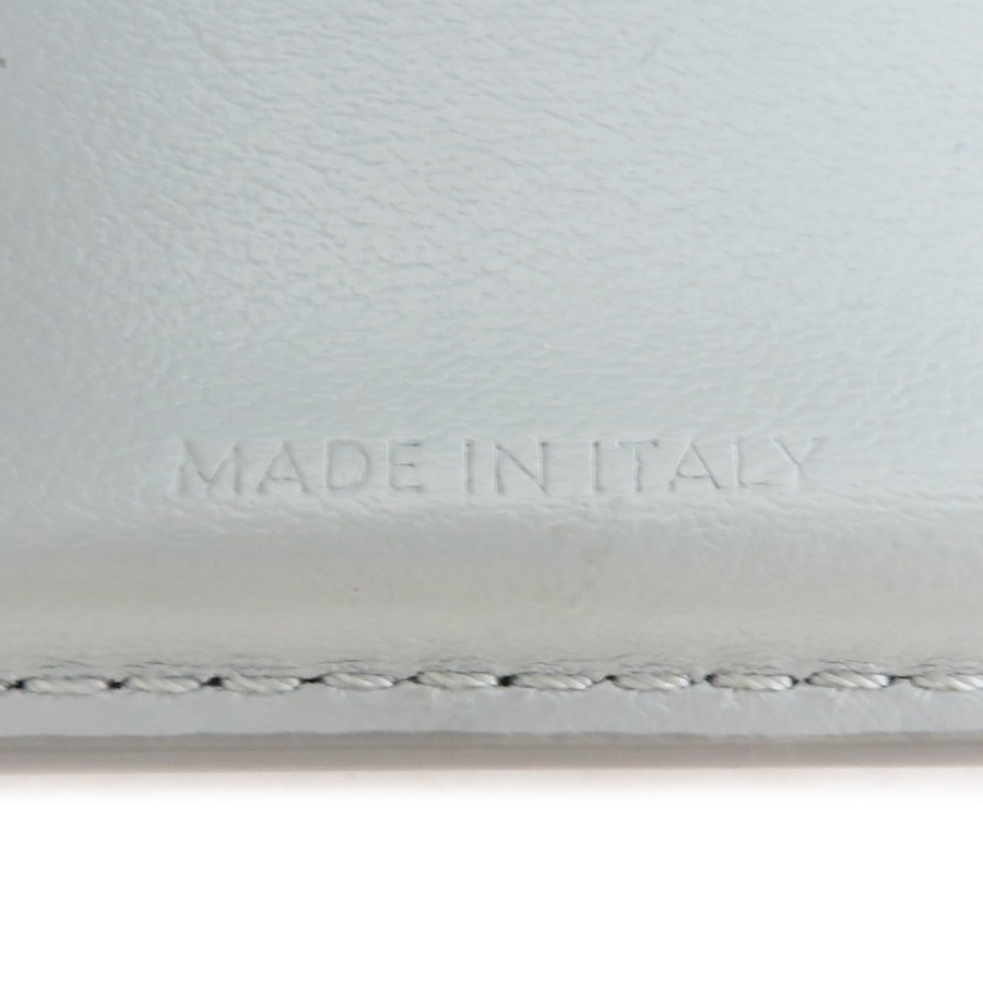 セリーヌ CELINE 三つ折り財布 レザー ライトグレー レディース e58863