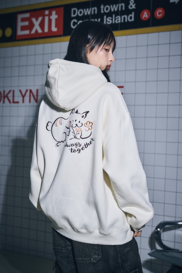 【CPGN STUDIO】23FW★ Always together Embroidered Hoodie CPGN STUDIO】 Always together Embroidered Hoodie パーカー