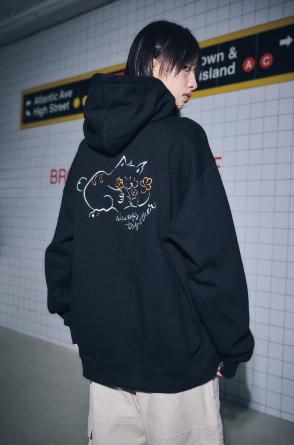 【CPGN STUDIO】23FW★ Always together Embroidered Hoodie CPGN STUDIO】 Always together Embroidered Hoodie パーカー
