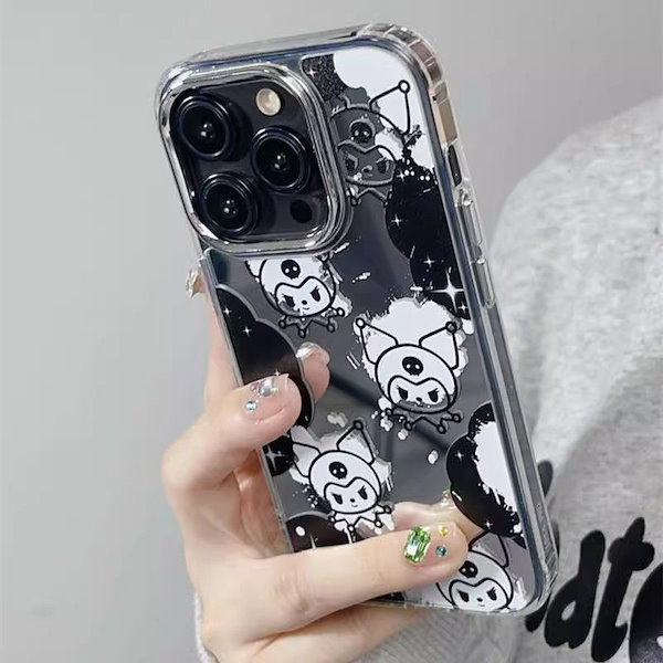 クロミ　クロミちゃん　iphone16ケース キラキラ　スワロフスキー iPhone16・16Plus・16Pro・16ProMax クロミちゃん ケース 手帳型