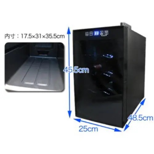 SIS WCSIS-0825 ワインセラー (8本収納) 25L SIS WCSIS-0825 ワインセラー (8本収納) 25L
