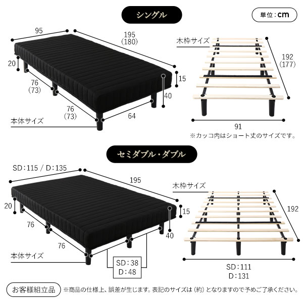 別売 専用オプション品 10cm 脚 9本 セミダブル ダブル サイズ用 脚付きマットレス コンパクト圧縮 梱包 搬入 簡単 マットレスベッド 別売 専用オプション品 10cm 脚 9本 セミダブル ダブル サイズ用 脚付きマットレス コンパクト圧縮 梱包 搬入 簡単 マットレスベッド