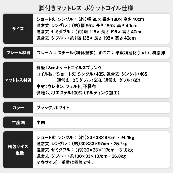 別売 専用オプション品 10cm 脚 9本 セミダブル ダブル サイズ用 脚付きマットレス コンパクト圧縮 梱包 搬入 簡単 マットレスベッド 別売 専用オプション品 10cm 脚 9本 セミダブル ダブル サイズ用 脚付きマットレス コンパクト圧縮 梱包 搬入 簡単 マットレスベッド