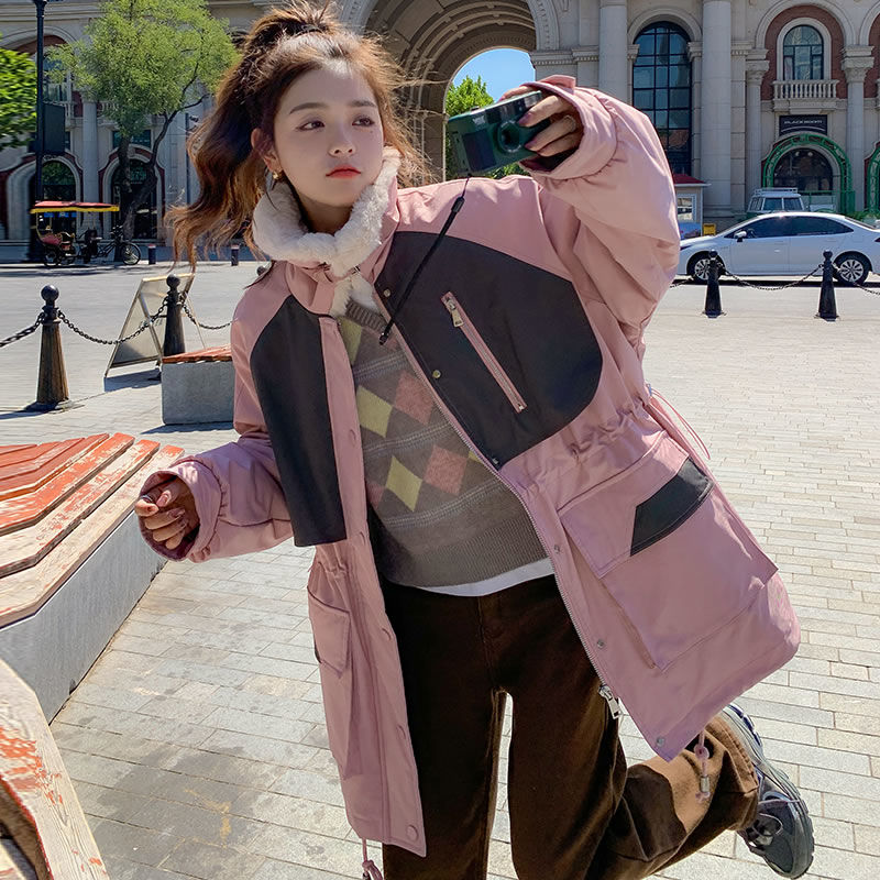 アウターダウンジャケットコート百掛け 流行り 厚手ジャケット 韓国版はデザイン感がゆったりしている 裹起毛厚手 ファーカラー 冬新作日系ダウンコットンジャケット コーデュロイ 快適 セミロング パ アウターダウンジャケットコート百掛け 流行り 厚手ジャケット 韓国版はデザイン感がゆったりしている 裹起毛厚手 ファーカラー 冬新作日系ダウンコットンジャケット コーデュロイ 快適 セミロング パ