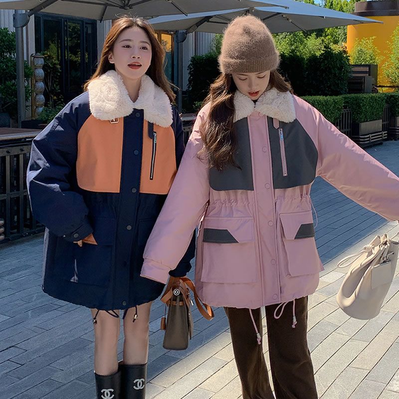 アウターダウンジャケットコート百掛け 流行り 厚手ジャケット 韓国版はデザイン感がゆったりしている 裹起毛厚手 ファーカラー 冬新作日系ダウンコットンジャケット コーデュロイ 快適 セミロング パ アウターダウンジャケットコート百掛け 流行り 厚手ジャケット 韓国版はデザイン感がゆったりしている 裹起毛厚手 ファーカラー 冬新作日系ダウンコットンジャケット コーデュロイ 快適 セミロング パ