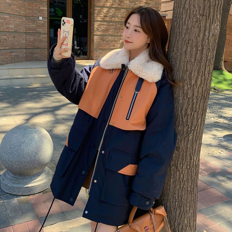 アウターダウンジャケットコート百掛け 流行り 厚手ジャケット 韓国版はデザイン感がゆったりしている 裹起毛厚手 ファーカラー 冬新作日系ダウンコットンジャケット コーデュロイ 快適 セミロング パ アウターダウンジャケットコート百掛け 流行り 厚手ジャケット 韓国版はデザイン感がゆったりしている 裹起毛厚手 ファーカラー 冬新作日系ダウンコットンジャケット コーデュロイ 快適 セミロング パ