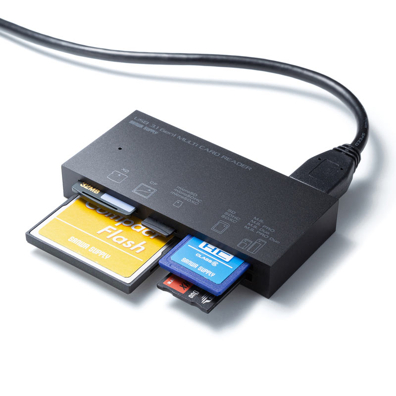 （まとめ買い）USB3.1 マルチカードリーダー ブラック ADR-3ML50BK [x3] pattayablatt.com