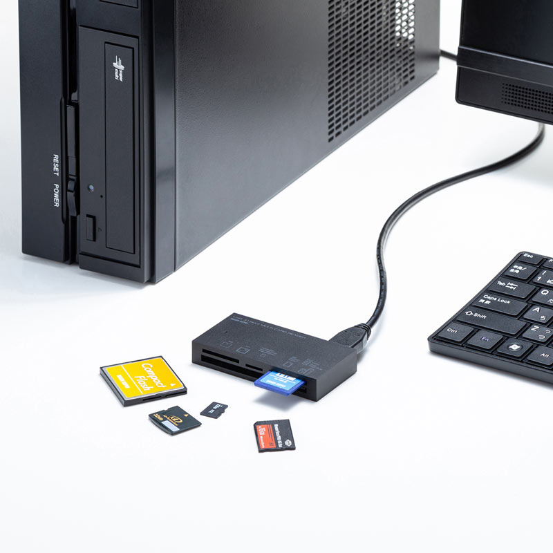 （まとめ買い）USB3.1 マルチカードリーダー ブラック ADR-3ML50BK [x3] pattayablatt.com