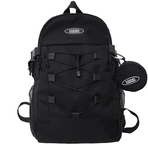 バッグ カバン レディース メンズ 男女兼用 ユニセックス リュック バッグパック 大容量 便利 折り畳み可能 ポケット ファスナー 柔らかい ソフト ナイロン シンプル カジュアル お洒落