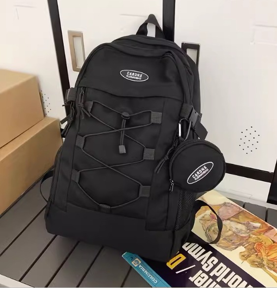 バッグ カバン レディース メンズ 男女兼用 ユニセックス リュック バッグパック 大容量 便利 折り畳み可能 ポケット ファスナー 柔らかい ソフト ナイロン シンプル カジュアル お洒落