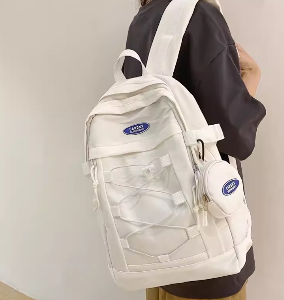 バッグ カバン レディース メンズ 男女兼用 ユニセックス リュック バッグパック 大容量 便利 折り畳み可能 ポケット ファスナー 柔らかい ソフト ナイロン シンプル カジュアル お洒落