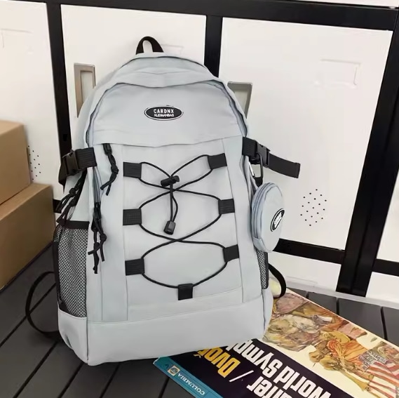 バッグ カバン レディース メンズ 男女兼用 ユニセックス リュック バッグパック 大容量 便利 折り畳み可能 ポケット ファスナー 柔らかい ソフト ナイロン シンプル カジュアル お洒落